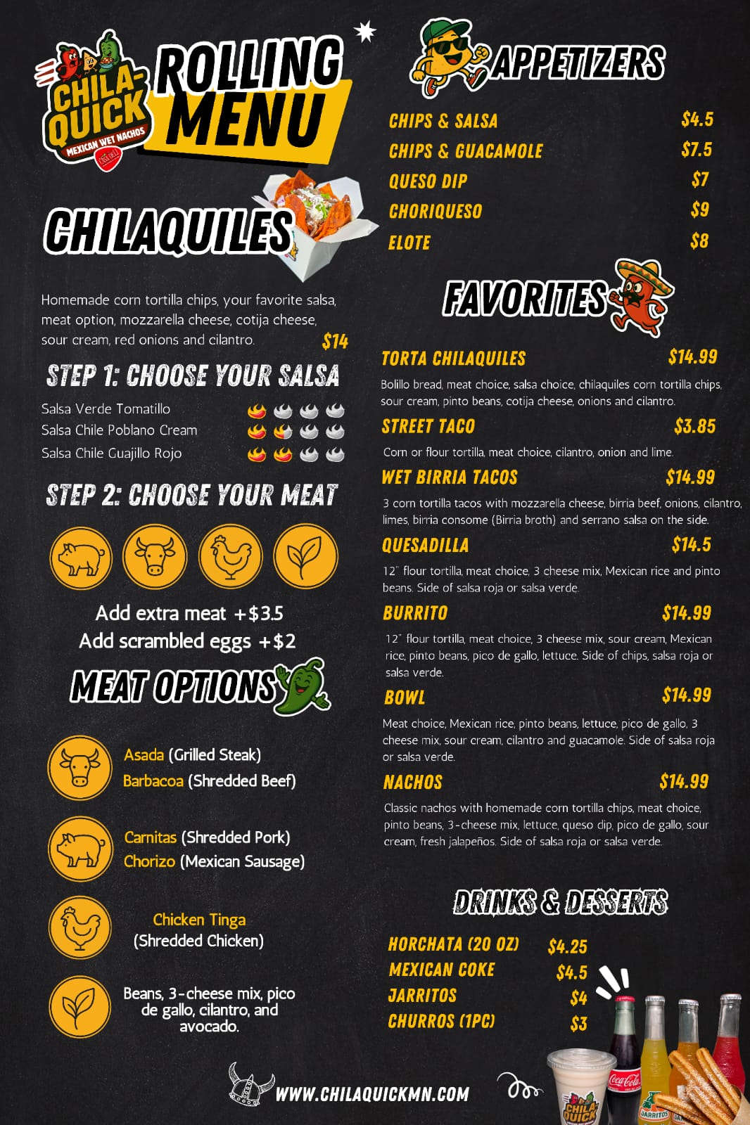 MENU CHILAQUICK